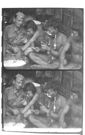 Aloha Wanderwell and Captain Wanderwell with the Borori