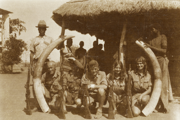 Aloha Wanderwell and Captain Wanderwell in Mozambique
